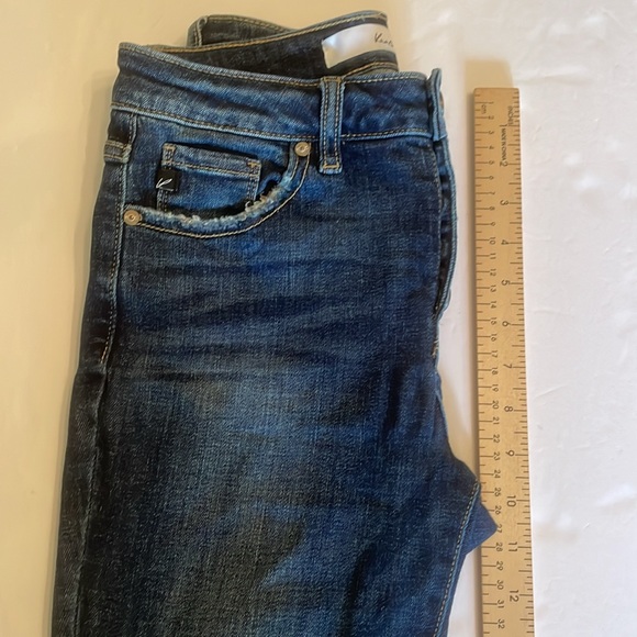 KanCan Jeans Distressed Button Fly Blue Jeans - Picture 9 of 15